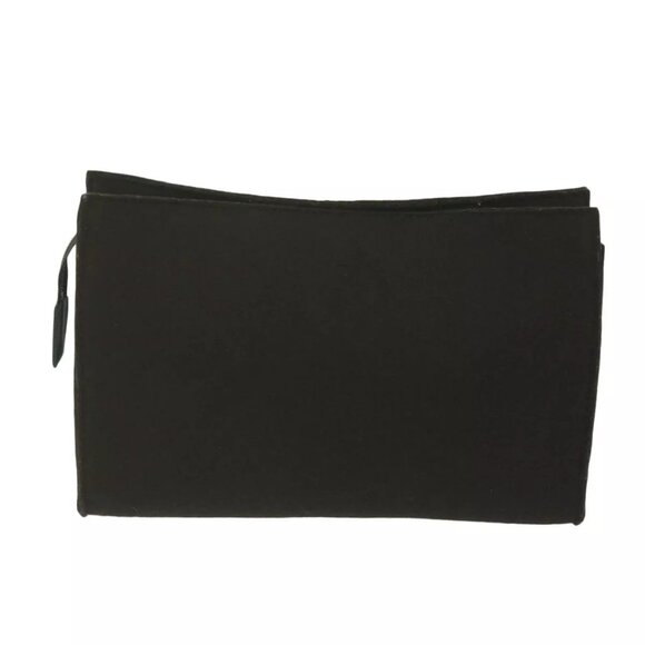 HERMES Pouch Wool Brown Auth - Picture 1 of 15